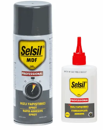 SELSIL SEL11-0507 წებო MDF KIT 200ML+50GR — წებო